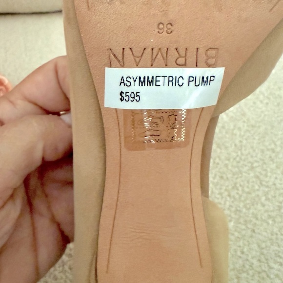 Alexandre Birman Aysmetric camel suede heels - Picture 6 of 6